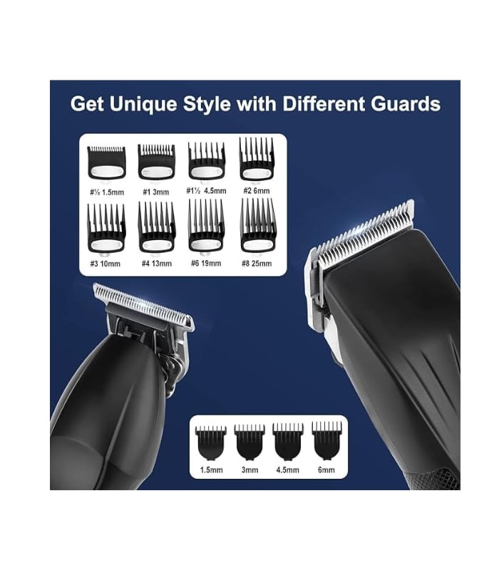 Suttik Professional Hair Clipper and Trimmer Set, Barber Clippers Set for Men Professional Kit (2) Suttik Professional Hair Clipper and Trimmer Set, Barber Clippers Set for Men Professional Kit