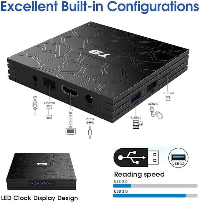 T9 Android 9.0 TV Box 4GB DDR3 RAM 64GB ROM