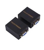 _VGA Extender to 196 ft (60M) Small RJ45 Extender Transmitter Receiver CAT to 5 6 Ethernet Cable (2) VGA Extender to 196 ft (60M) Small RJ45 Extender Transmitter Receiver CAT to 5 6 Ethernet Cable