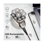 Yebicola 4D Head Shavers for Bald Men, Upgraded 9 Floating Heads