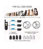 800M Dog Training Collar with Voice Commands Beep Vibration Shock Rech