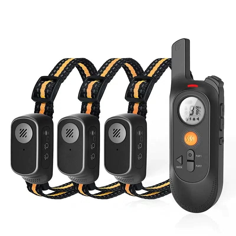 800M Dog Training Collar with Voice Commands Beep Vibration Shock Rech