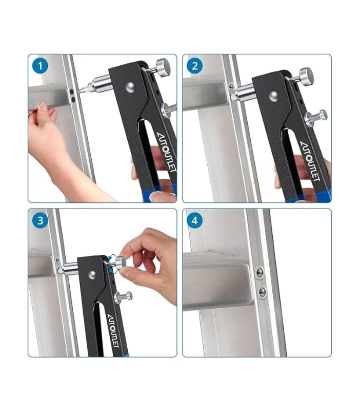 _AUTOUTLET Professional Rivet Gun Pop Rivet Gun Kit with 86PCS M3M4M5M6M8 AUTOUTLET Professional Rivet Gun Pop Rivet Gun Kit with 86PCS M3/M4/M5/M6/M8