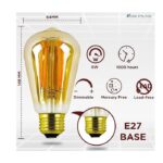 _AcornSolution Vintage Edison LED Light Bulb Exposed Filament (2) AcornSolution Vintage Edison LED Light Bulb Exposed Filament