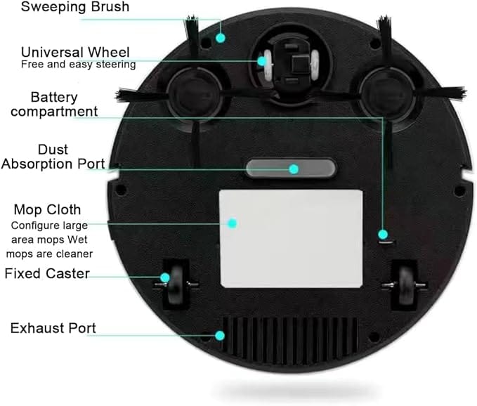 Automatic Robot Vacuum Cleaner – Rechargeable Household Robot Vacuum Cleaner
