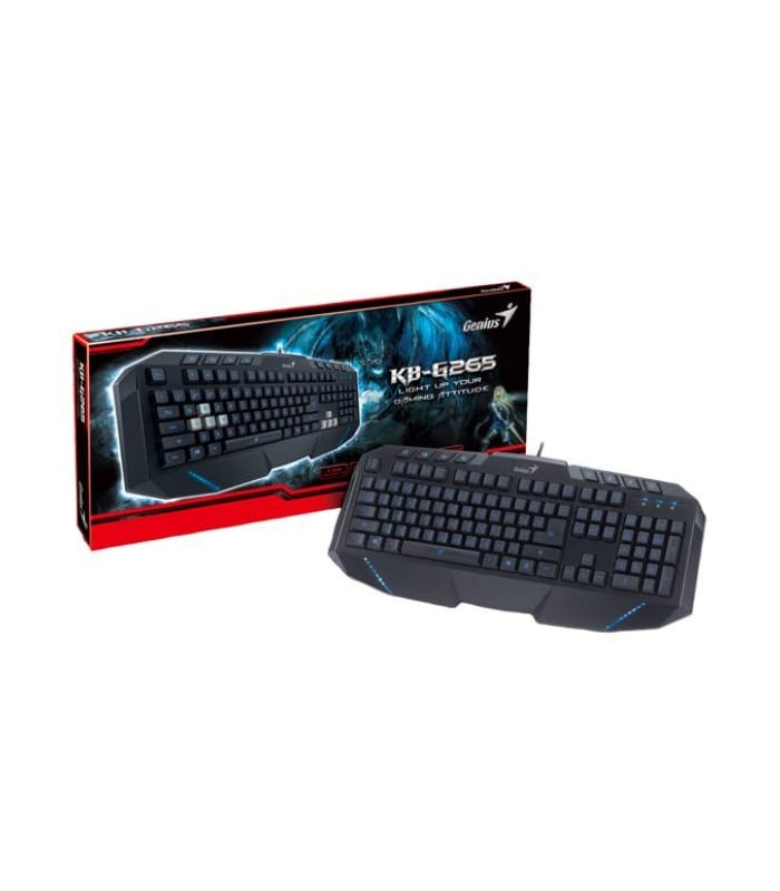_Genius Led Backlight Gaming Keyboard (kb-g265) (1) Genius Led Backlight Gaming Keyboard (kb-g265)