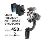 Gimble Q08 Stabilizer for Smartphone with Extendable Bluetooth Selfie Stick and Tripod
