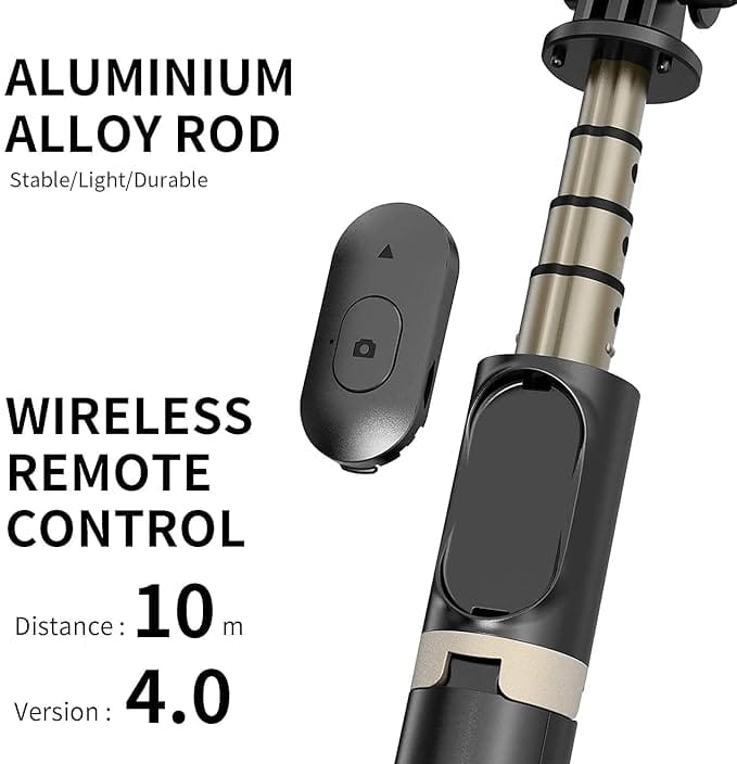 Gimble Q08 Stabilizer for Smartphone with Extendable Bluetooth Selfie Stick and Tripod