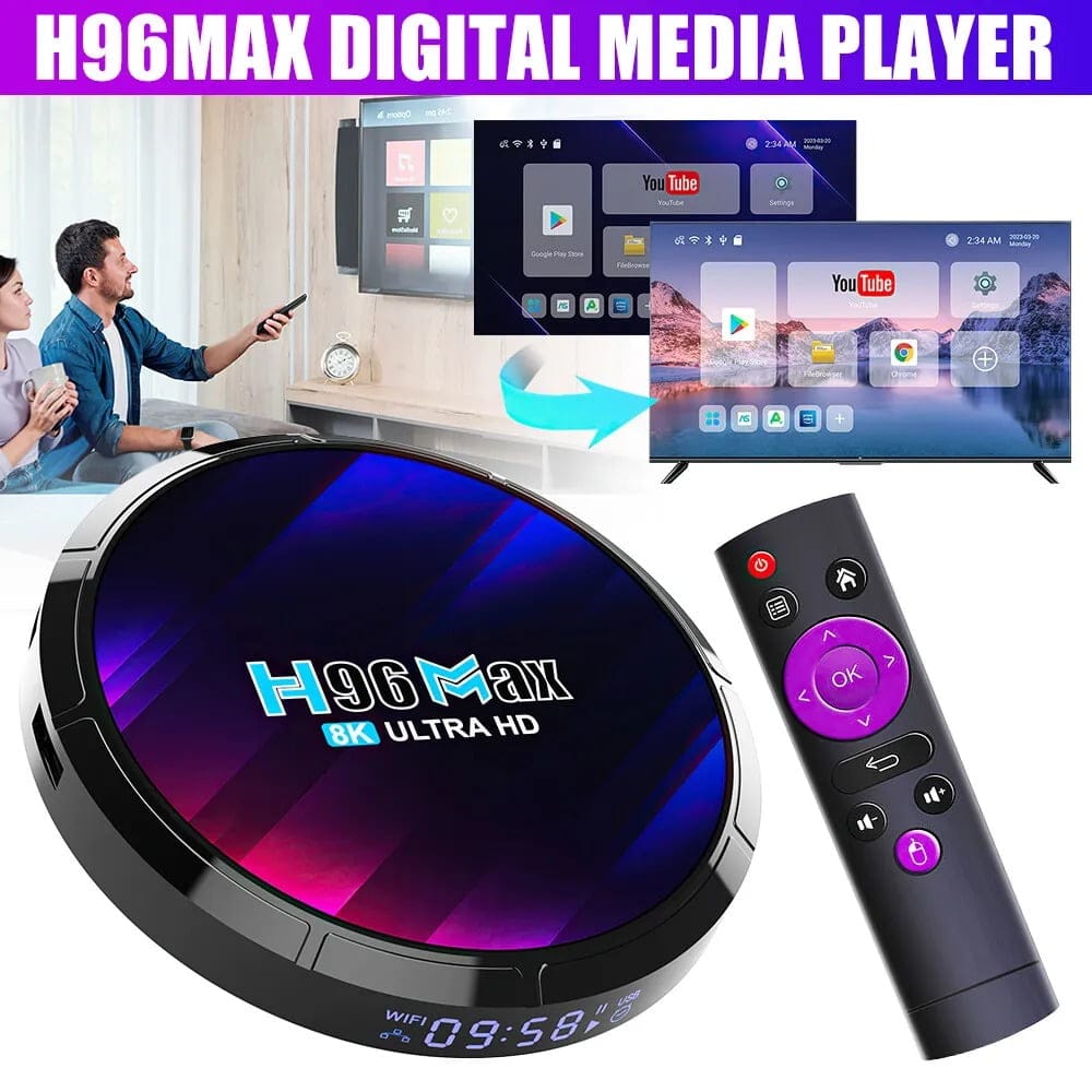 H96 MAX Android 13 TV BOX 4GB 64GB