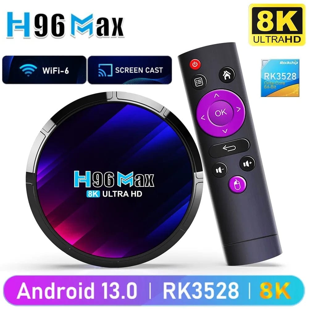 H96 MAX Android 13 TV BOX 4GB 64GB