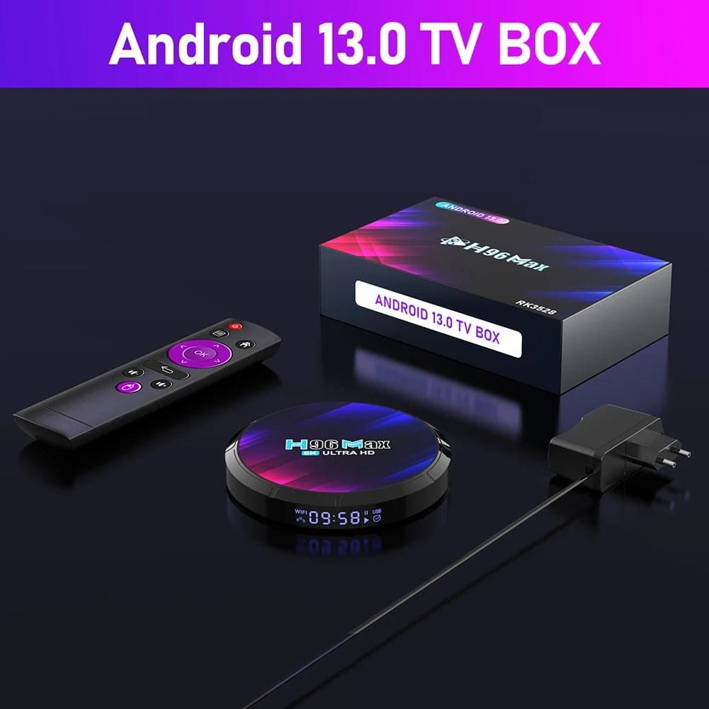 H96 MAX Android 13 TV BOX 4GB 64GB