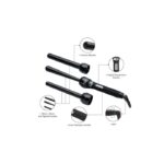 _Jose Eber 3-in-1 Digital Clipless Curling Iron, Trio, Adjustable Temperature, Multiple Barrels Jose Eber 3-in-1 Digital Clipless Curling Iron, Trio, Adjustable Temperature, Multiple Barrels