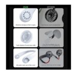 Portable leafless hanging neck fan, rechargeable USB neck fan