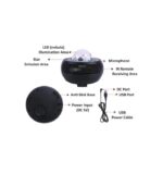 Riarmo Galaxy Projector Star Projector, Star Night Light Projector for Bedroom with Bluetooth Speaker