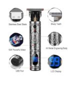 Suttik Hair Trimmer for Men, Professional Hair Clippers for Barber, Beard Trimmer for Men