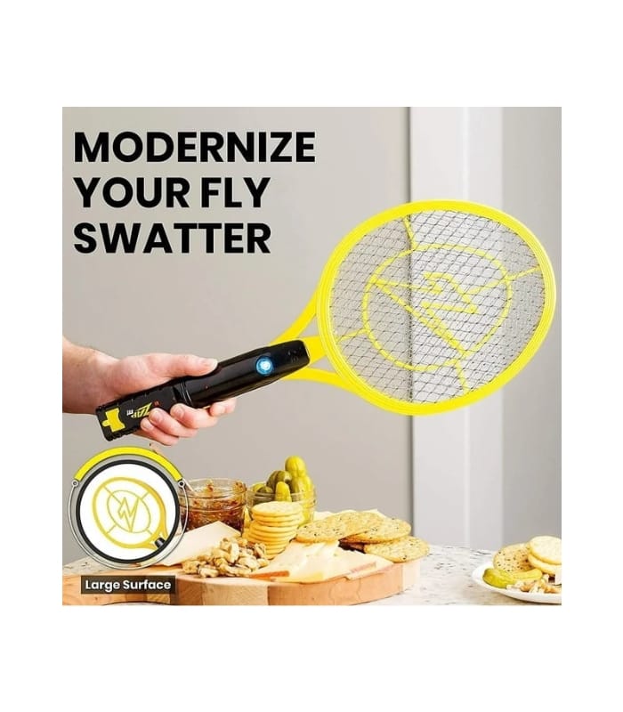_ZAP IT! Mini Bug Zapper – Rechargeable Mosquito, Fly Killer and Bug Zapper Racket (2) ZAP IT! Mini Bug Zapper – Rechargeable Mosquito, Fly Killer and Bug Zapper Racket