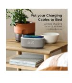 i-box Dawn, Alarm Clock for Bedrooms, FM Radio Alarm Clock with Wireless Charging