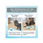 2-in-1 Rechargeable Motion Activated Interactive Cat Toys for Indoor Cats