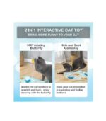 2-in-1 Rechargeable Motion Activated Interactive Cat Toys for Indoor Cats