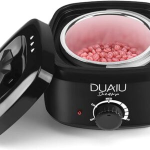 DUAIU Waxing Kit Hair Removal Wax Pot Heat-Resistant ABS Material Wax Warmer for Men-0