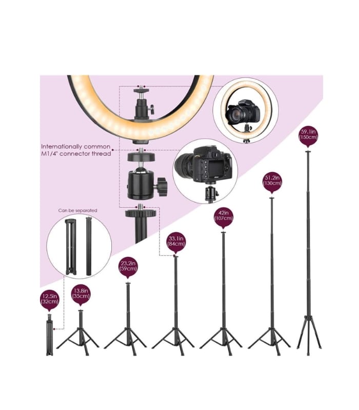 _AIXPI 10 Inch LED Ring Light (2) AIXPI 10 Inch LED Ring Light