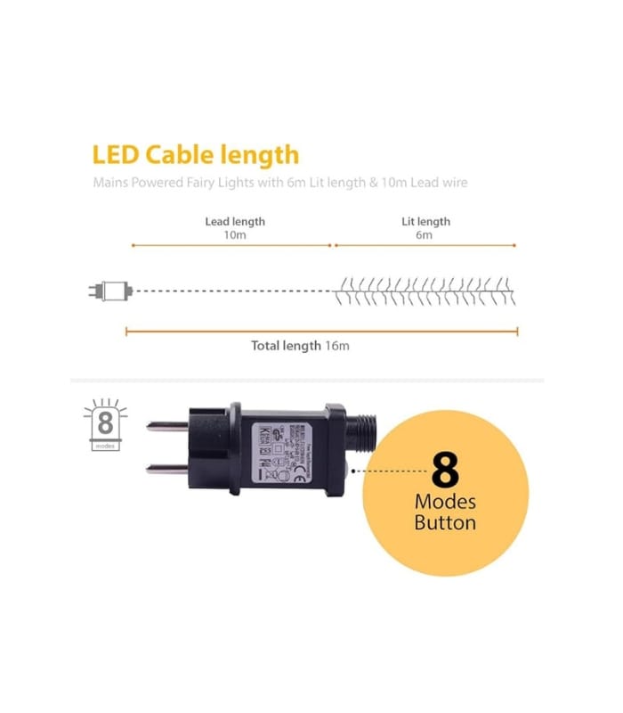 _Ansio Fairy Lights Outdoor Indoor 6 m 480 LED Cluster Fairy Lights Christmas Tree Lights Power (1) Ansio Fairy Lights Outdoor Indoor 6 m 480 LED Cluster Fairy Lights Christmas Tree Lights Power