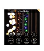 Ansio Fairy Lights Outdoor Indoor 6 m 480 LED Cluster Fairy Lights Christmas Tree Lights Power