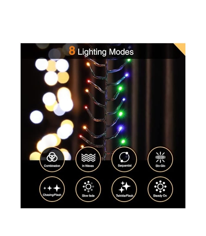 _Ansio Fairy Lights Outdoor Indoor 6 m 480 LED Cluster Fairy Lights Christmas Tree Lights Power (2) Ansio Fairy Lights Outdoor Indoor 6 m 480 LED Cluster Fairy Lights Christmas Tree Lights Power