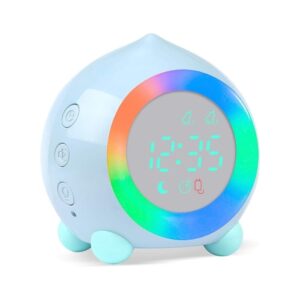 Ayybboo Alarm Clock for Kids Digital Sunrise Simulator Alarm Clock Bedside Mains Powered for Girls Boys