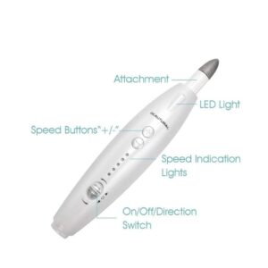 BEAUTURAL Professional Electric Manicure and Pedicure Kit, Nail File Drill, Powerful 13-Speed Nail Drill and 7 Attachment