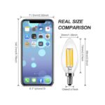_BRIMAX C35 LED Bulbs, 6W Candelabra Led Bulbs Dimmable, E12 Base, 2700K Warm Whit Glow BRIMAX C35 LED Bulbs, 6W Candelabra Led Bulbs Dimmable, E12 Base, 2700K Warm Whit Glow