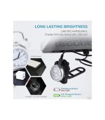Defurhome Bike Light Set, Super Bright USB Rechargeable Bicycle Lights