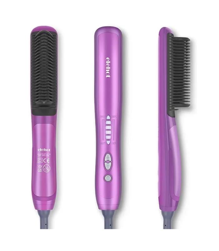 ELEHOT Hair Straightening Brush Straightener