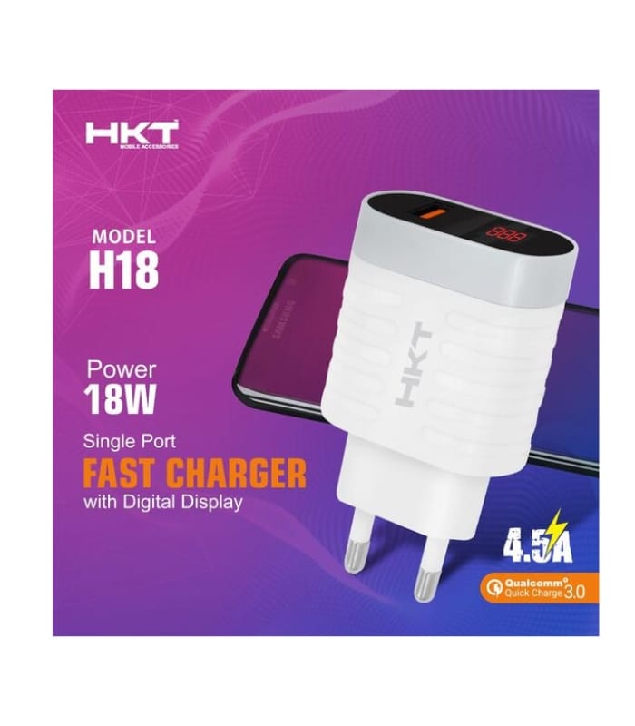_HKT Digital Display 18W 4.5A Fast Charger (2) HKT Digital Display 18W 4.5A Fast Charger