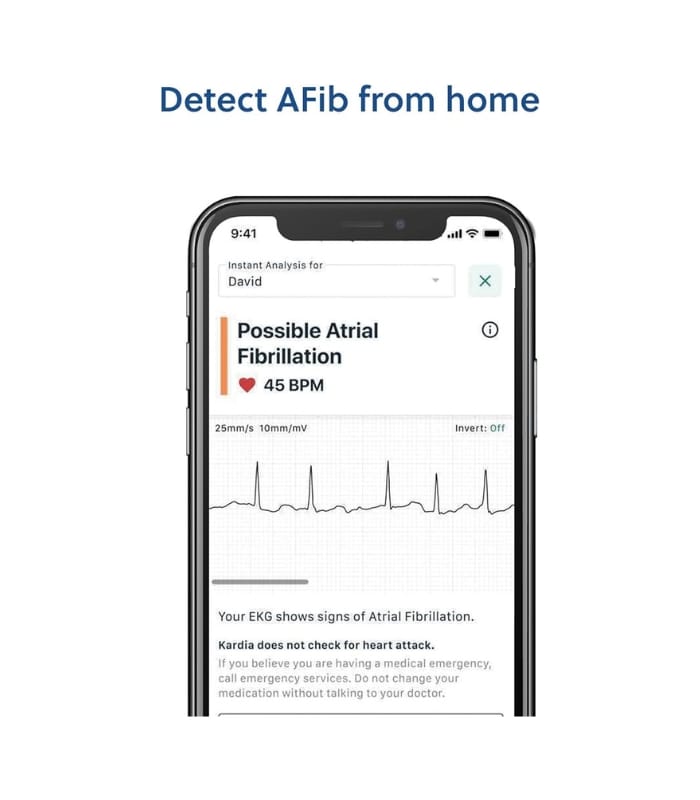 KardiaMobile 1-Lead Personal EKG Monitor – Record EKGs at Home – Detects AFib and Irregular Arrhythmias (2) KardiaMobile 1-Lead Personal EKG Monitor – Record EKGs at Home – Detects AFib and Irregular Arrhythmias
