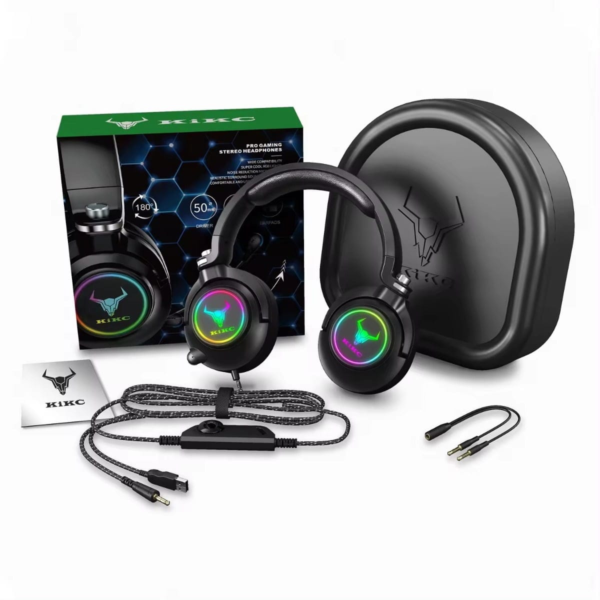 Kikc ET600 Gaming Headset for Xbox One Headset, PS4 Headset for PS5, PSP, PC