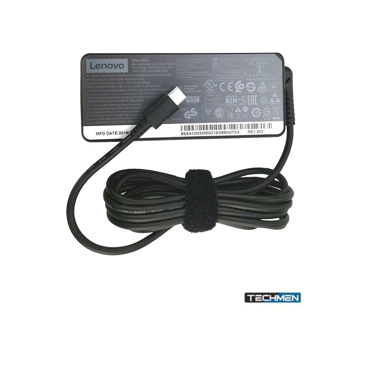 Lenovo USB-C 65W Laptop AC Adapter Charger