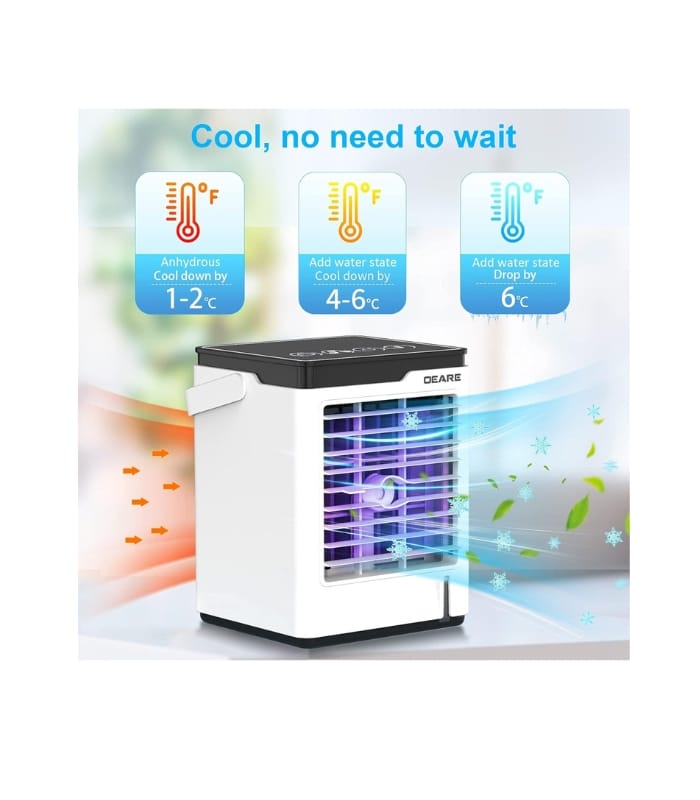 _OEARE 4 in 1 Portable Air Cooler, Humidifier, Purifier, Evaporative (2) OEARE 4 in 1 Portable Air Cooler, Humidifier, Purifier, Evaporative
