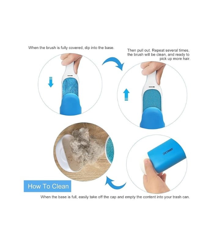_PETDOM Pet Hair Remover Brush for Clothes – Integrated Sturdy Handle (1) PETDOM Pet Hair Remover Brush for Clothes - Integrated Sturdy Handle