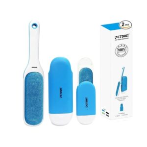 PETDOM Pet Hair Remover Brush for Clothes - Integrated Sturdy Handle