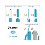 PETDOM Pet Hair Remover Brush for Clothes - Integrated Sturdy Handle