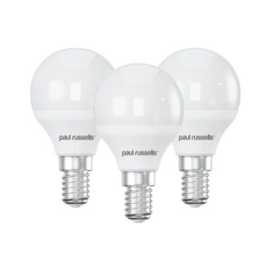 Paul Russells LED Golf Ball Light, Small Edison Screw SES, 25w Pack of 6
