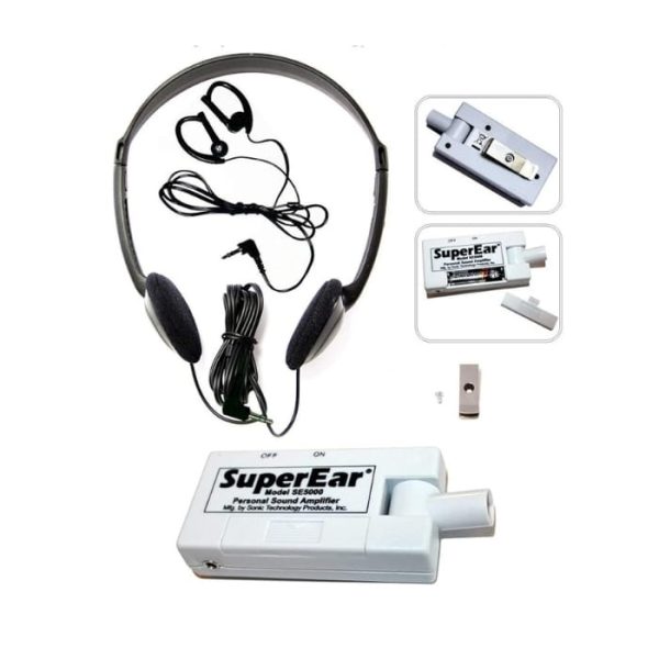 Personal Sound Amplifier Model SE5000 (PSAP), 50dB Pocket Size Audio Amplifier with Headphones