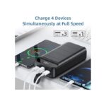Power Bank 50000mAh, 22.5W PD Quick Charge Portable Charger with 4 Outputs & 3 Inputs & Flashlight and LED Display