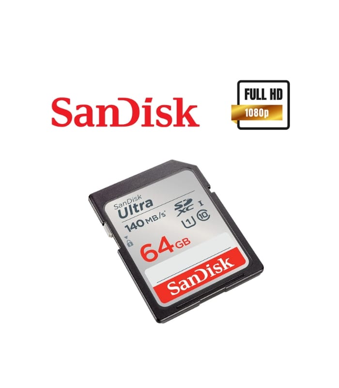 _SanDisk 64GB 140MBs Ultra UHS-I SD Card (1) SanDisk 64GB 140MB/s Ultra UHS-I SD Card