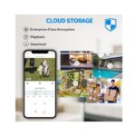 Septekon 2K Security Cameras Outdoor, 2.4G Wired WiFi Cameras for Home Security