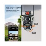 Speed-X PTZ WiFi Outdoor 6MP Security Camera With 3Screen,Night Vision,Waterproof