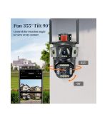 Speed-X PTZ WiFi Outdoor 6MP Security Camera With 3Screen,Night Vision,Waterproof