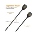 WBM Smart Solar Light Torch, Waterproof, Flickering Flame Solar Lights Outdoor 4 Piece