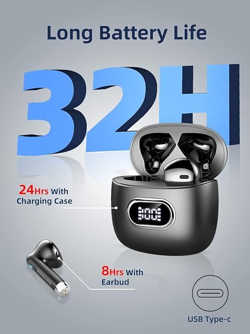 Wasart Wireless Earbud, Bluetooth 5.3